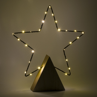 Lumineo Kerstster op voet | Lumineo | 27 x 30 cm (27 leds, 5-punts, Binnen) 487114 K150304012 - 3