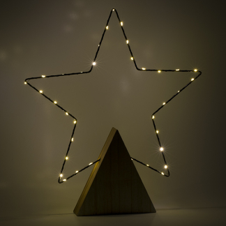 Lumineo Kerstster op voet | Lumineo | 41.5 x 47 cm (35 leds, 5-punts, Binnen) 487115 K150304013 - 3