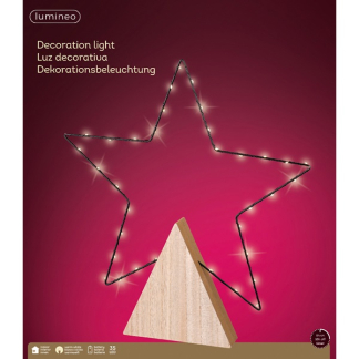 Lumineo Kerstster op voet | Lumineo | 41.5 x 47 cm (35 leds, 5-punts, Binnen) 487115 K150304013 - 4