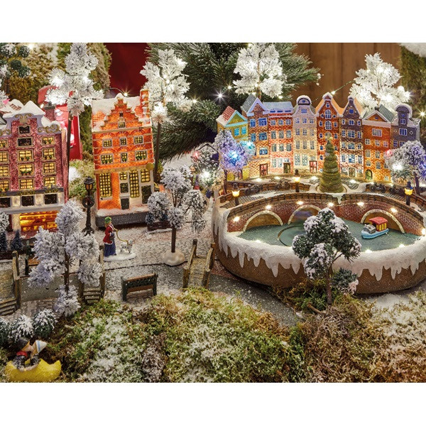 Lumineo Kersttafereel | Lumineo | Amsterdam (45 leds, Bewegend, Muziek) 488029 K151000191 - 3