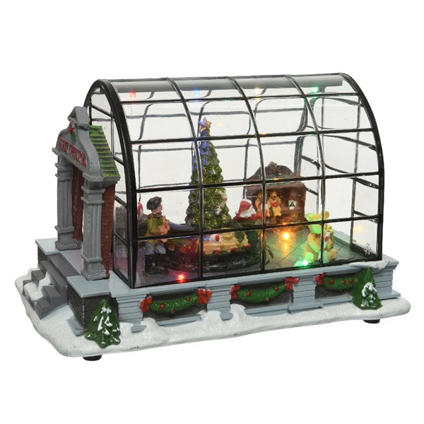 Lumineo Kersttafereel | Lumineo | Kas (8 leds, Bewegend) 485171 K150303424 - 2