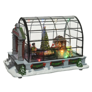 Lumineo Kersttafereel | Lumineo | Kas (8 leds, Bewegend) 485171 K150303424 - 2