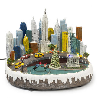 Lumineo Kersttafereel | Lumineo | New York (32 leds, Bewegend, Muziek) 488031 K150303414