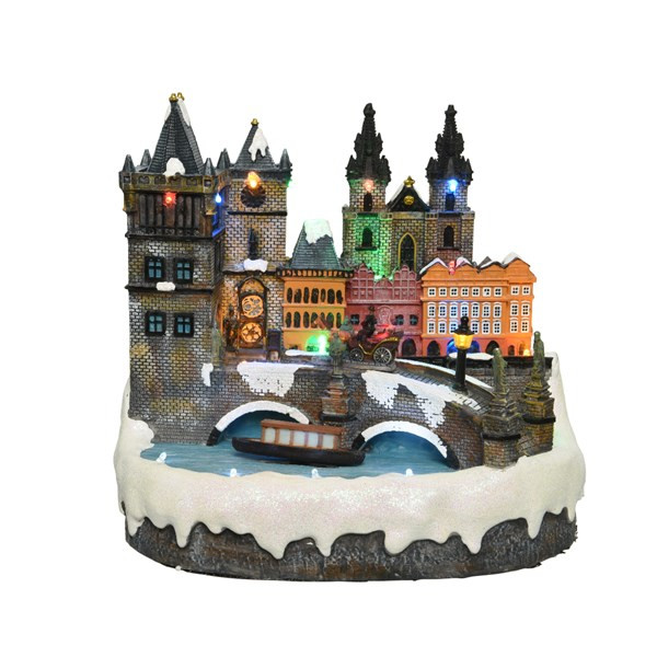 Lumineo Kersttafereel | Lumineo | Praag (24 leds, Bewegend, Muziek) 488026 K150303411 - 1