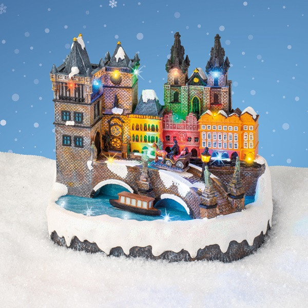 Lumineo Kersttafereel | Lumineo | Praag (24 leds, Bewegend, Muziek) 488026 K150303411 - 3
