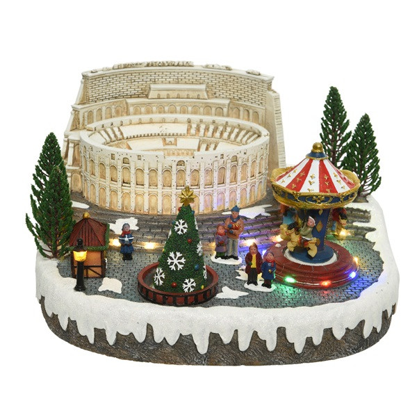 Lumineo Kersttafereel | Lumineo | Rome (25 leds, Bewegend, Muziek) 488030 K150303413 - 2