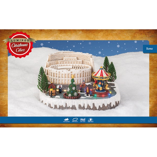 Lumineo Kersttafereel | Lumineo | Rome (25 leds, Bewegend, Muziek) 488030 K150303413 - 3