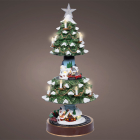 Lumineo Kersttafereel kerstboom | Lumineo | 24.5 x 49 cm (35 leds, Warm wit, Binnen) 487855 K151200176 - 1