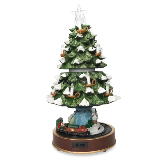 Lumineo Kersttafereel kerstboom | Lumineo | 24.5 x 49 cm (35 leds, Warm wit, Binnen) 487855 K151200176 - 3
