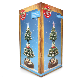 Lumineo Kersttafereel kerstboom | Lumineo | 24.5 x 49 cm (35 leds, Warm wit, Binnen) 487855 K151200176 - 6