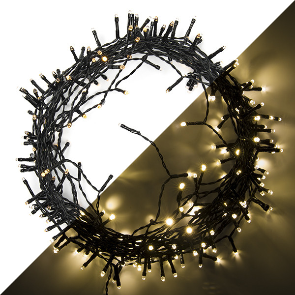 Lumineo Kerstverlichting op batterijen | 18.5 meter | Lumineo (240 leds, Timer, 8 lichtfuncties, Binnen/Buiten, Warm wit) 497251 K151000529 - 1