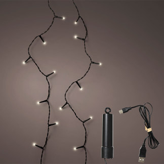 Lumineo Kerstverlichting op batterijen | 4 meter | Lumineo | Duracharge (50 leds, Oplaadbaar, Timer, Binnen/Buiten) 490278 K151200148 - 1
