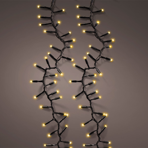 Lumineo Koppelbare kerstverlichting | Cluster | Lumineo | Pro-Lights | 5 meter (200 leds, Buiten, Extra warm wit, Zwart snoer) 493710 K151200135 - 5