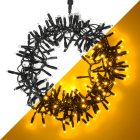 Lumineo Koppelbare kerstverlichting | Cluster | Lumineo | Pro-Lights | 5 meter (200 leds, Buiten, Extra warm wit, Zwart snoer) 493710 K151200135 - 1