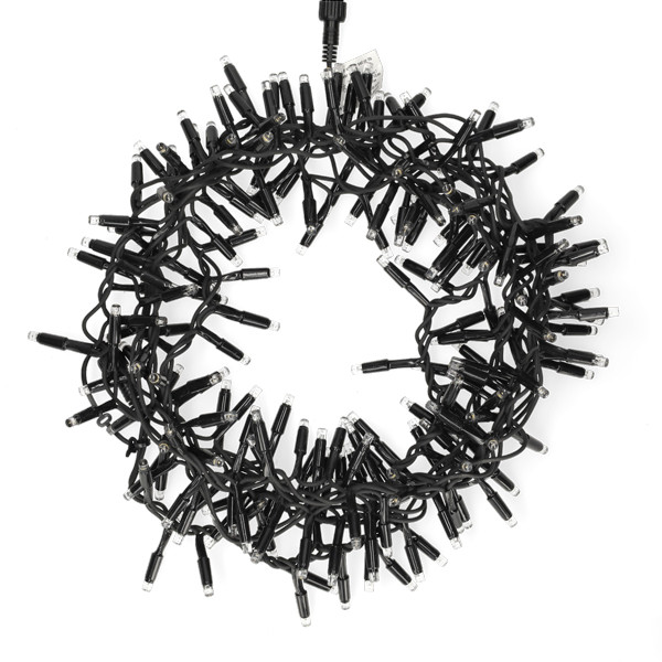 Lumineo Koppelbare kerstverlichting | Cluster | Lumineo | Pro-Lights | 5 meter (200 leds, Buiten, Extra warm wit, Zwart snoer) 493710 K151200135 - 2