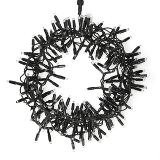 Lumineo Koppelbare kerstverlichting | Cluster | Lumineo | Pro-Lights | 5 meter (200 leds, Buiten, Extra warm wit, Zwart snoer) 493710 K151200135 - 2