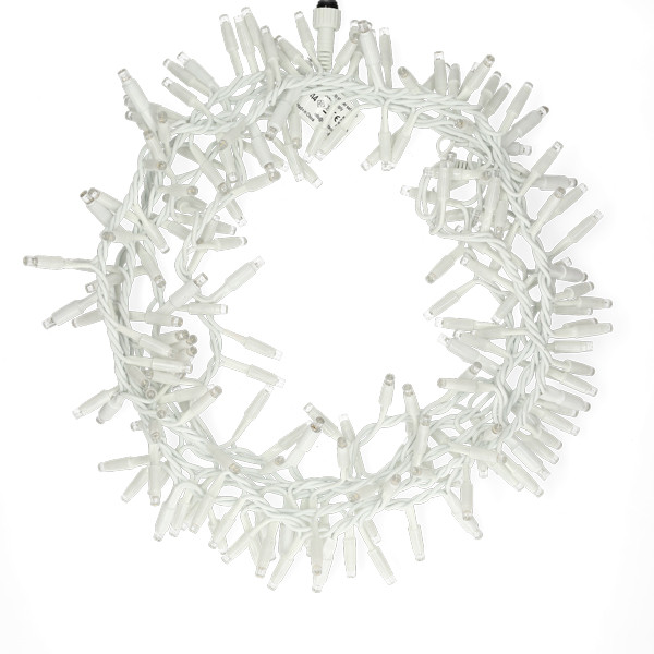 Lumineo Koppelbare kerstverlichting | Cluster | Lumineo | Pro-Lights | 5 meter (200 leds, Buiten, Warm wit, Wit snoer) 493711 K151200136 - 2