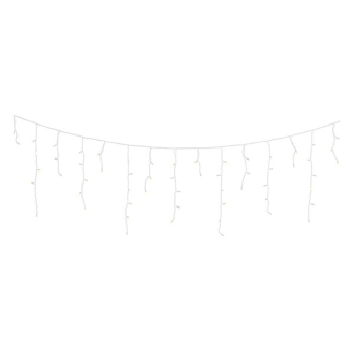 Lumineo Koppelbare kerstverlichting | IJspegel | Lumineo | Pro-Lights | 3.6 meter (96 leds, Buiten, Warm wit, Wit snoer) 493715 K151200139 - 2