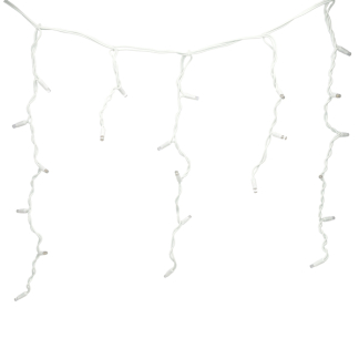 Lumineo Koppelbare kerstverlichting | IJspegel | Lumineo | Pro-Lights | 3.6 meter (96 leds, Buiten, Warm wit, Wit snoer) 493715 K151200139 - 2