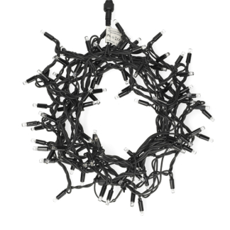 Lumineo Koppelbare kerstverlichting | Standaard | Lumineo | Pro-Lights | 9.5 meter (96 leds, Buiten, Extra warm wit, Zwart snoer) 493706 K151200132 - 2