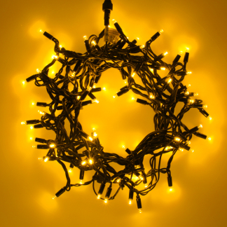 Lumineo Koppelbare kerstverlichting | Standaard | Lumineo | Pro-Lights | 9.5 meter (96 leds, Buiten, Extra warm wit, Zwart snoer) 493706 K151200132 - 3