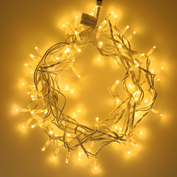 Lumineo Koppelbare kerstverlichting | Standaard | Lumineo | Pro-Lights | 9.5 meter (96 leds, Buiten, Warm wit, Wit snoer) 493707 K151200133 - 3