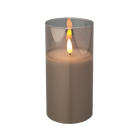 Lumineo LED kaars | 15 cm | Lumineo (In glas, Timer, Smokey) 485352 K151000085 - 2
