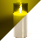 Lumineo LED kaars | 18 cm | Lumineo (In glas, Timer, Smokey) 485353 K151000086 - 1