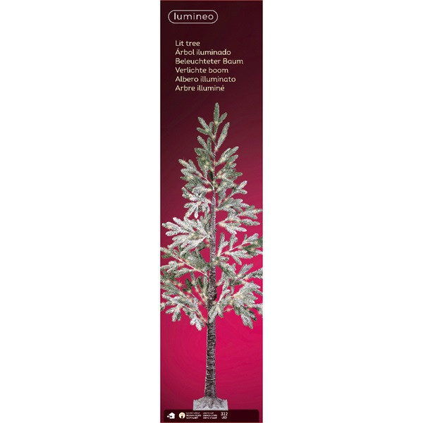 Lumineo LED kerstboom | 1.8 meter (312 LEDs, Besneeuwde dennenboom) 492372 K151000680 - 