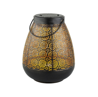 Lantaarn buiten| Lumineo | Casablanca | 20 cm (Led, Binnen/Buiten, Warm wit, Timer)