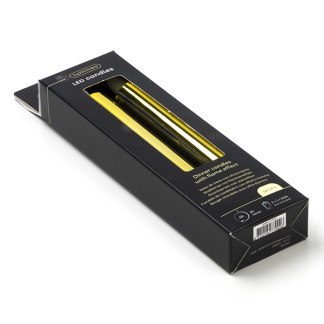Lumineo Led dinerkaars | Lumineo | 17 cm | (Bewegende vlam, Batterijen, Goud) 487392 K150303164 - 4