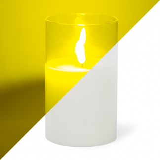 Lumineo Led kaars | 13 cm | Lumineo (In glas, Timer, Wit) 485348 K151000081 - 1
