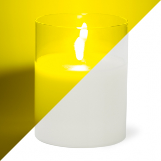 Lumineo Led kaars | 13 cm | Lumineo (In glas, Timer, Wit) 485354 K151000087 - 1