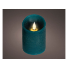 Lumineo Led kaars | Lumineo | Ø7.5 x 10.5 cm (Bewegende vlam, Batterijen, Warm wit licht, Emerald) 480742 K151001752 - 2