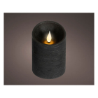 Lumineo Led kaars | Lumineo | Ø7.5 x 10.5 cm (Bewegende vlam, Batterijen, Warm wit licht, Zwart) 480713 K151001744 - 2
