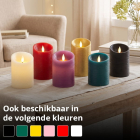 Lumineo Led kaars | Lumineo | Ø7.5 x 10.5 cm (Bewegende vlam, Batterijen, Warm wit licht, Zwart) 480713 K151001744 - 3