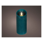 Lumineo Led kaars | Lumineo | Ø7.5 x 17 cm (Bewegende vlam, Batterijen, Warm wit licht, Smaragd) 480744 K151001754 - 2