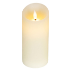 Lumineo Led kaars | Lumineo | Ø7.5 x 17 cm (Bewegende vlam, Batterijen, Warm wit licht, Wit) 480677 K151001734 - 1