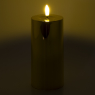 Lumineo Led kaars | Lumineo | Ø 7 x 17.5 cm (Bewegende vlam, Batterijen, Timer, Goud) 487390 K150303162 - 2
