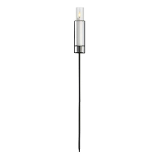 Lumineo Led kaars | Lumineo | 67 cm (Bewegende vlam, Batterijen, Timer, Standaard, Crème, Buiten) 891953 K170105513 - 1