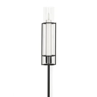 Lumineo Led kaars | Lumineo | 67 cm (Bewegende vlam, Batterijen, Timer, Standaard, Crème, Buiten) 891953 K170105513 - 1