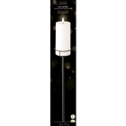 Lumineo Led kaars | Lumineo | 90 cm (Bewegende vlam, Batterijen, Timer, Met standaard, Wit/zwart, Binnen/Buiten) 490252 K150303172 - 3