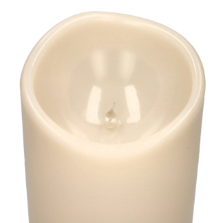 Lumineo Led kaars voor buiten | Lumineo | Ø 12.5  x 20 cm (Vlameffect, Crème) 898865 K170105547 - 3