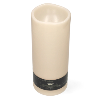 Lumineo Led kaars voor buiten | Lumineo | Ø 12.5  x 30 cm (Vlameffect, Creme) 898867 K170105549 - 1