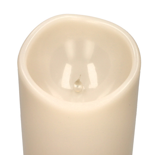 Lumineo Led kaars voor buiten | Lumineo | Ø 12.5  x 30 cm (Vlameffect, Creme) 898867 K170105549 - 3