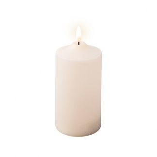 Lumineo Led kaars voor buiten | Lumineo | Ø 7.5  x 17 cm (Vlameffect, Wit) 894015 K170203504 - 1