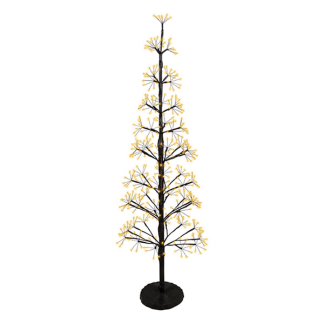 Lumineo Led kerstboom | Lumineo | 1.2 meter (448 micro leds, Fonkelend, Binnen/Buiten, Zwart) 490672 K151001803 - 1