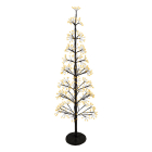 Lumineo Led kerstboom | Lumineo | 1.2 meter (448 micro leds, Fonkelend, Binnen/Buiten, Zwart) 490672 K151001803 - 1