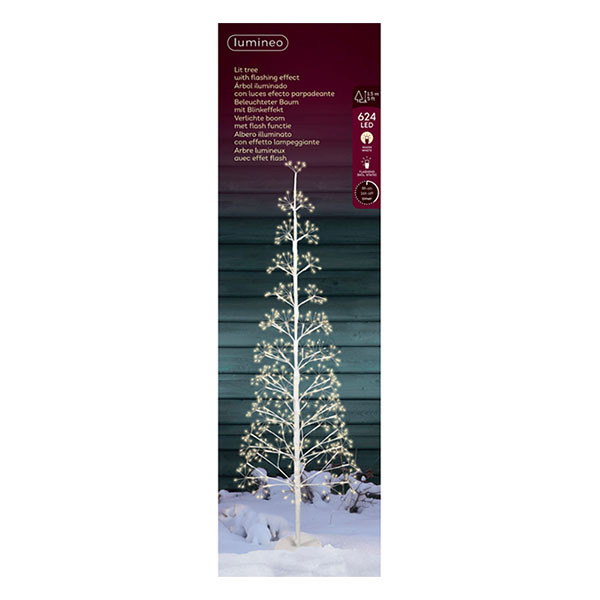 Lumineo Led kerstboom | Lumineo | 1.5 meter (624 micro leds, Fonkelend, Binnen/Buiten, Wit) 490675 K151001806 - 2