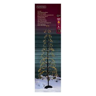 Lumineo Led kerstboom | Lumineo | 1.5 meter (624 micro leds, Fonkelend, Binnen/Buiten, Zwart) 490673 K151001804 - 2